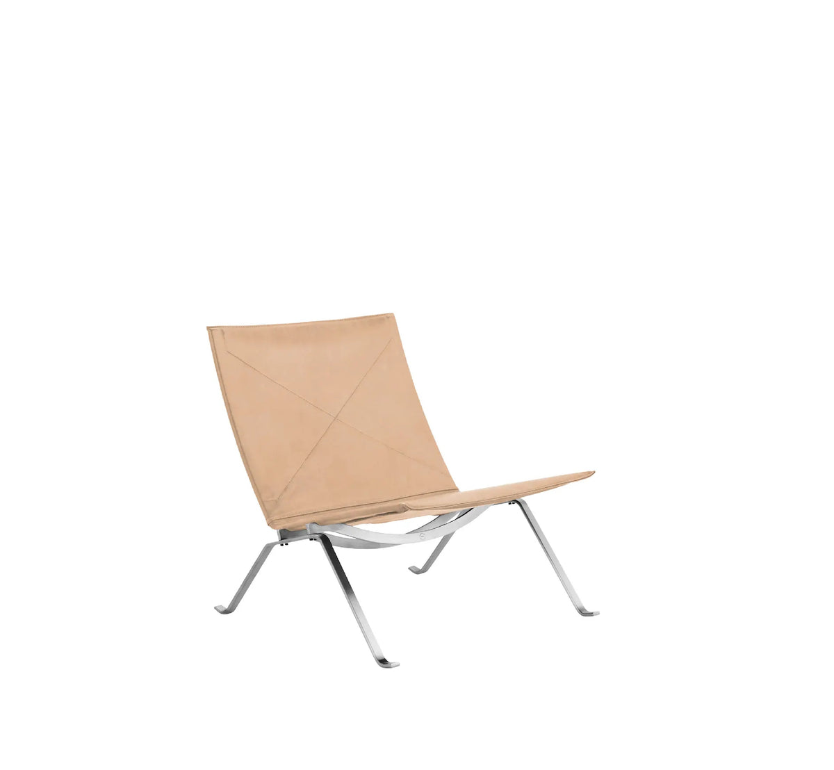 Fritz Hansen PK22 loungestol i naturskinn