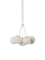 Bocci 118.7 flerpendel med unike blomsterinspirerte glassformer i hvert element
