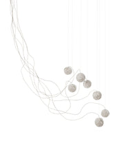 Bocci 118.7 Sculptural Cable pendellampe i håndblåst glass med skulpturelt kabeloppheng