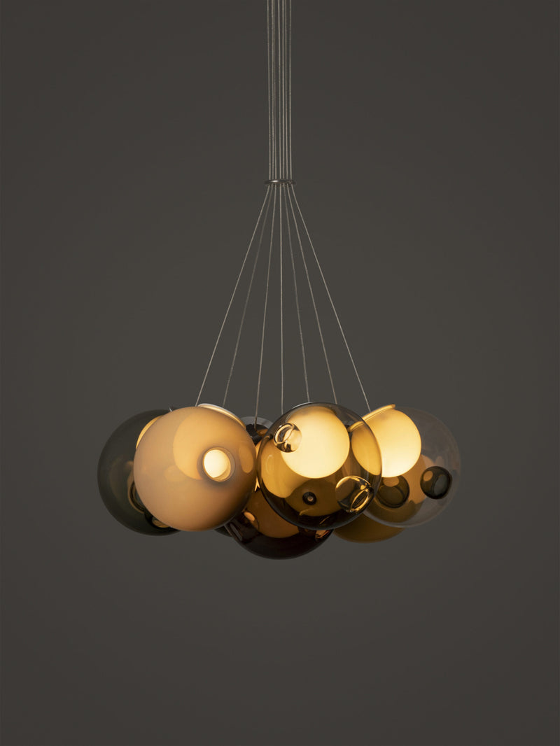 Bocci 28.7 Cluster Taklampe med fargede glass 