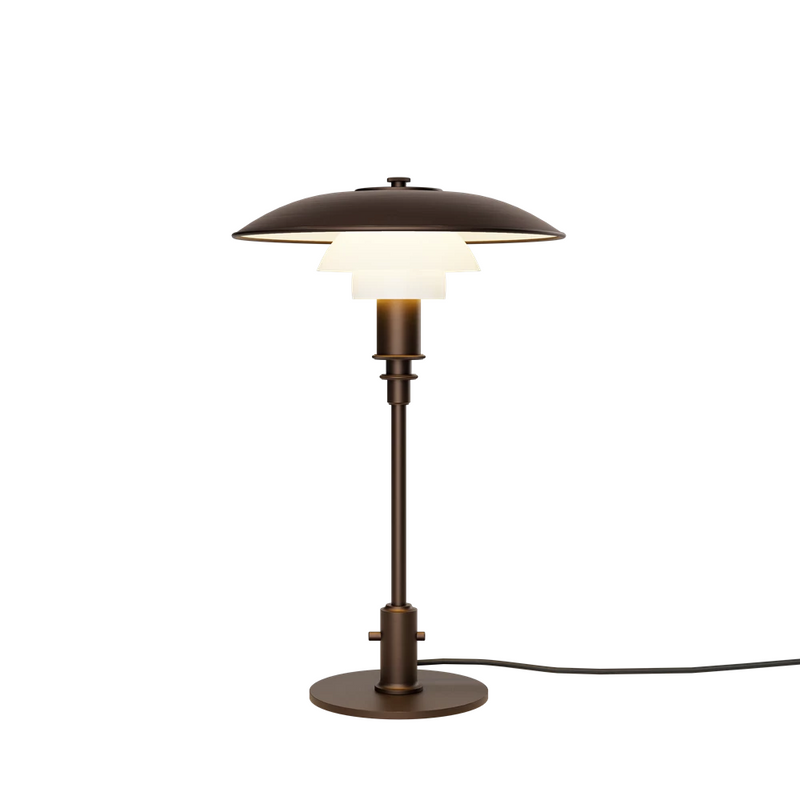 Louis Poulsen PH 3/2 Aged Brass Opal Bordlampe