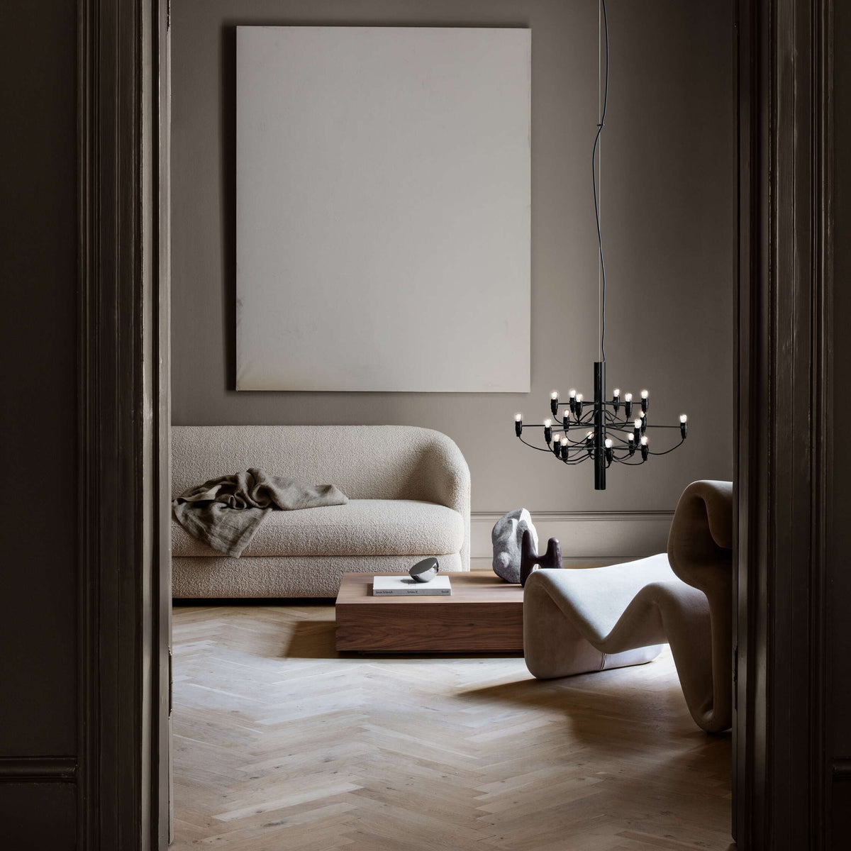 Flos 2097/18 taklampe i lysekrone design med LED pærer