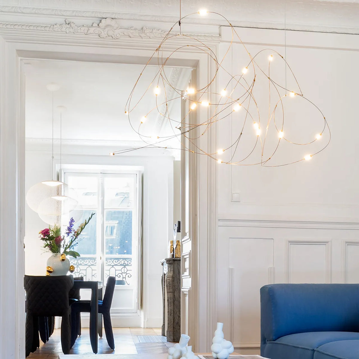 Moooi Flock of Light 21 Taklampe i kobber 