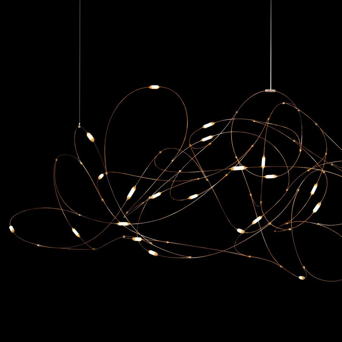 Moooi Flock of Light 31 Taklampe i kobber
