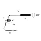 Flo Wall M Black Soft Touch - Utstillingsmodell