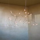 Flock of Light fra Moooi, taklampe med kobbertråder med små led lys. 