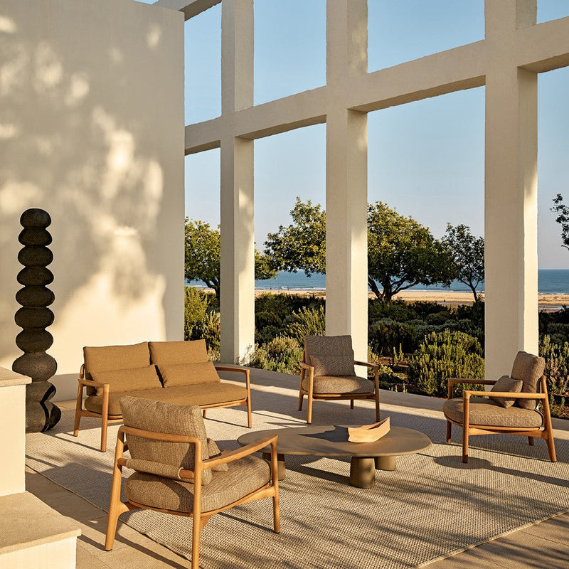 Poliform Magnolia Outdoor serie med sofa og stoler i Iroko