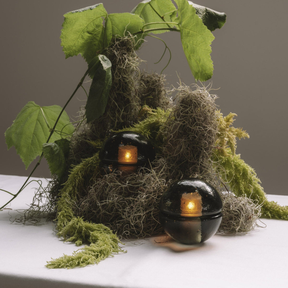 Bocci 14p gray bærbar lampe i glass 