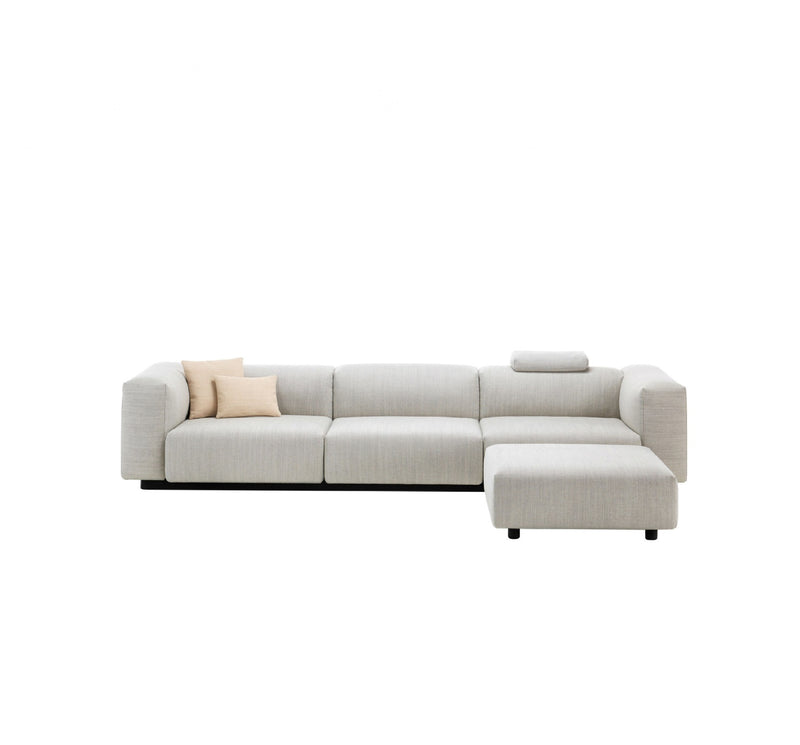Vitra Soft Modular Sofa 3-seter med Chaise Lounge