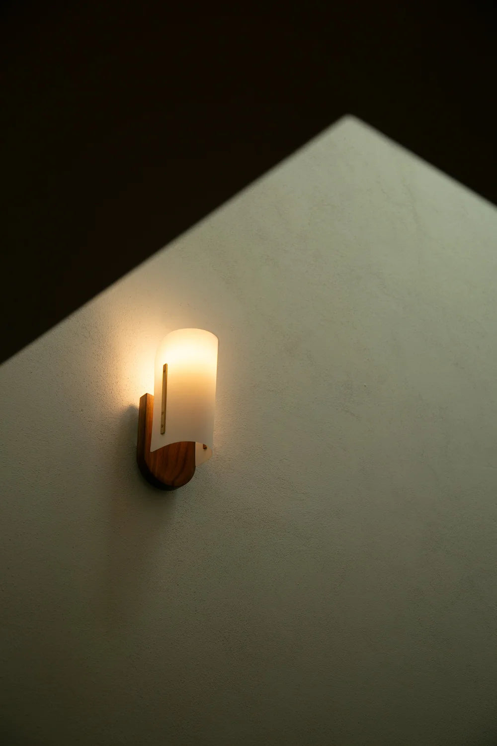 Modernist Timber Vegglampe