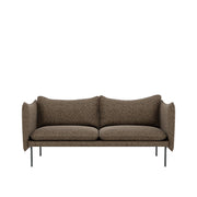 Tiki 2-seter sofa fra Fogia i brunt tekstil, klassisk skandinavisk designer-sofa