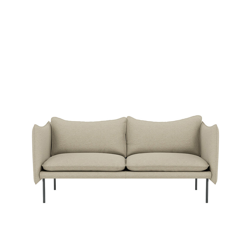 Tiki 2-seter sofa fra Fogia i beige tekstil, skandinavisk design av Andreas Engesvik