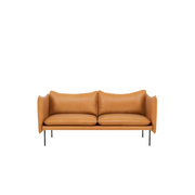 Tiki 2-seter Sofa fra Fogia i Cognac skinn, elegant og tidløs klassiker. 
