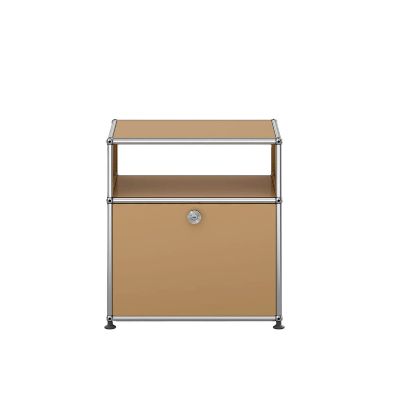 USM Haller Nattbord 26 med kromramme i fargen Beige
